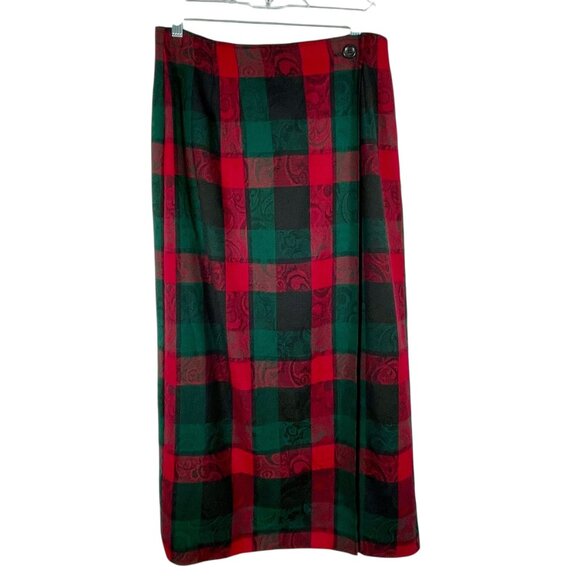 Vintage Pendleton Plaid Wool Vest Skirt Set Made in USA Size 12 - Picture 3 of 13